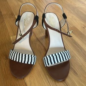 Seychelles sandal with 3.5 inch heel.  Size 7.5.